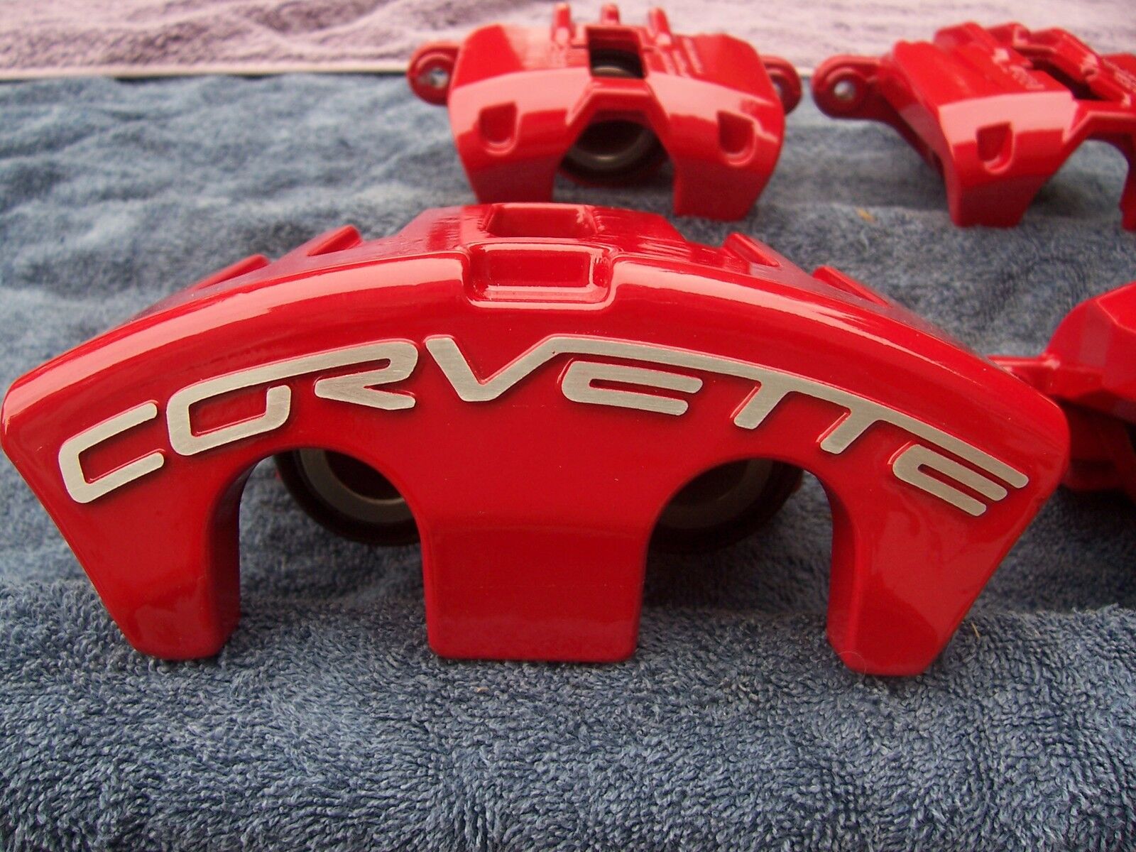  Red Powder Coated 05-13 Corvette  C6 F & R  ,base &\'Z51 Calipers & brackets