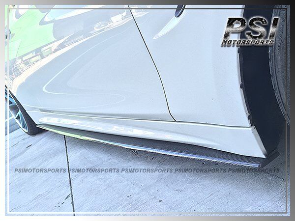 M4 Style Carbon Fiber Splitter Side Skirts Add On Lip for BMW F32 F33 F36
