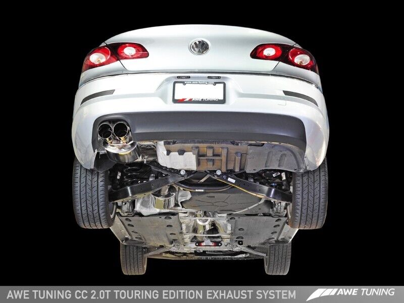 AWE Tuning For VW CC 2.0T Touring Edition Performance Exhaust - Diamond Black
