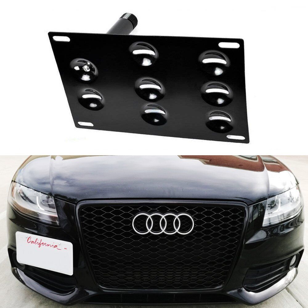 Bumper Tow Hook License Plate Mounting Bracket For Audi A4 A5 S4 S5 RS5 A7 S7