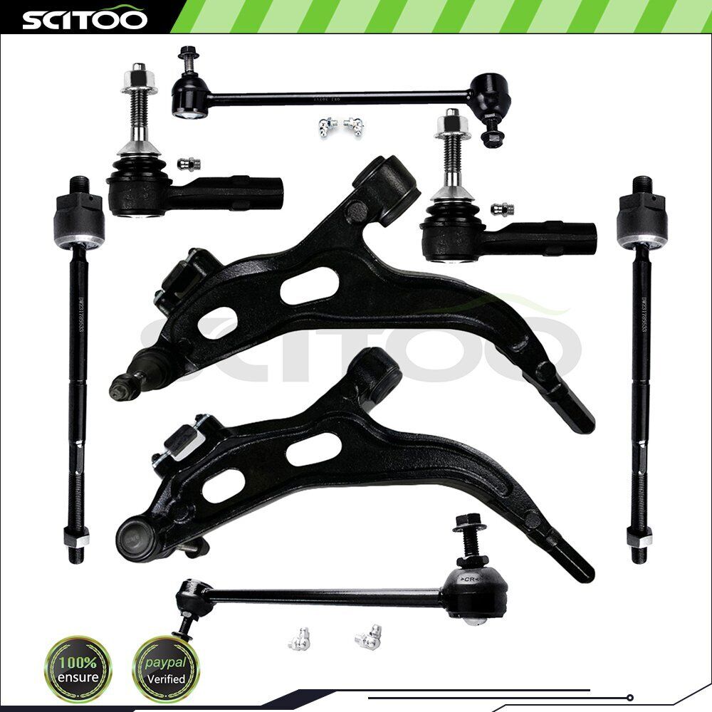 Suspension 8pc Front Complete Control Arm Kit For 2005-2007 Ford Five Hundred