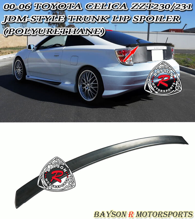 Fits 00-06 Toyota Celica BB-Style Trunk Lip Spoiler Wing (Urethane)