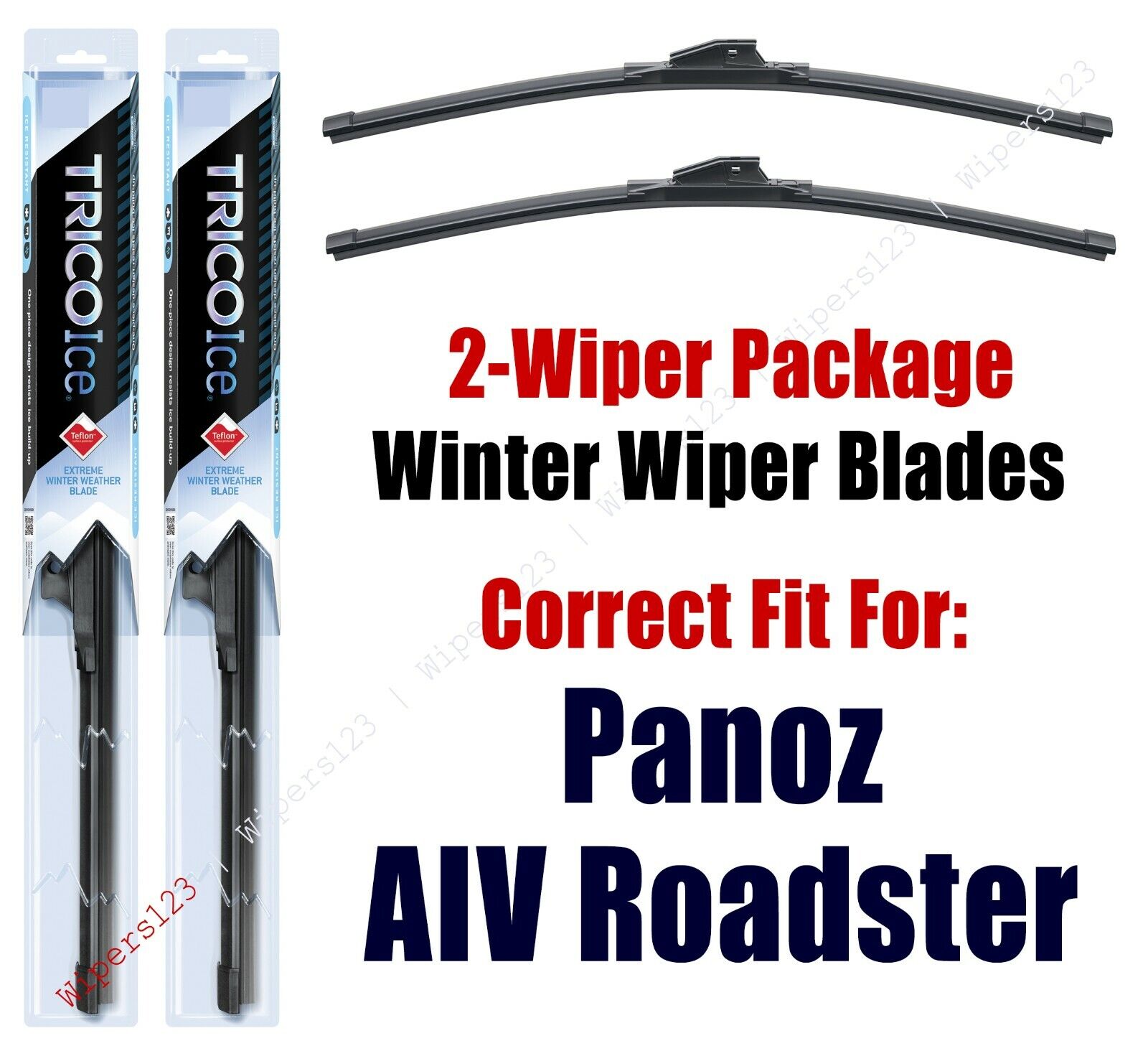 WINTER Wipers 2pk Super-Premium - fit 1999-2000 Panoz AIV Roadster - 35150x2