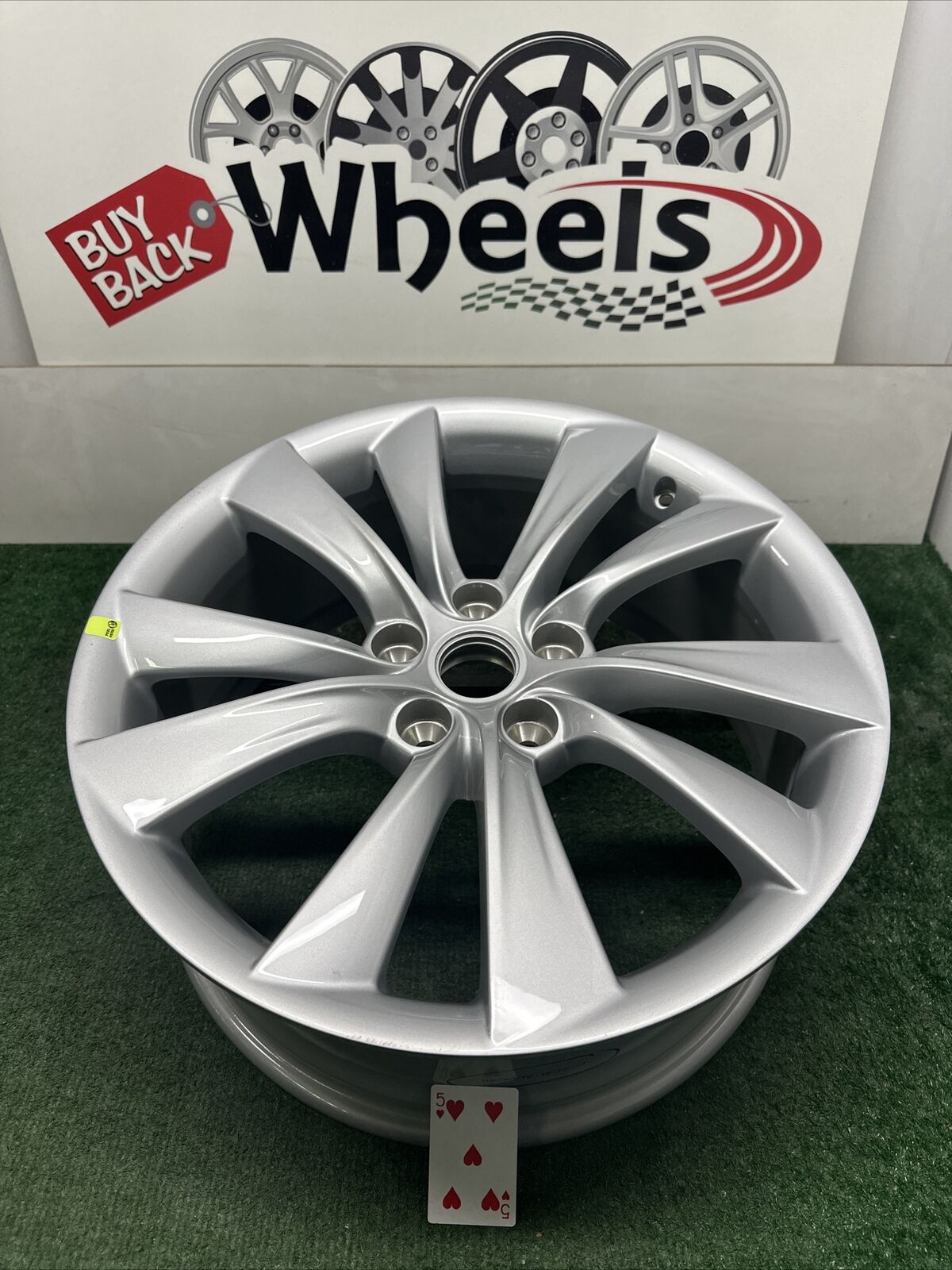 19” Tesla Model S 2012-2017 OEM Wheel Rim Cyclone Silver 19x8 97107 190144 OE