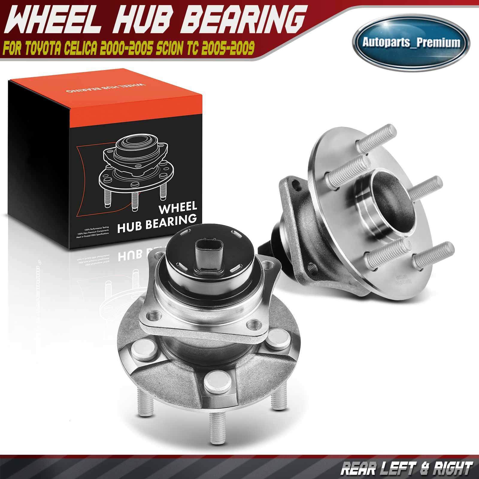 Rear LH & RH Wheel Hub Bearing Assembly with ABS for Toyota Celica Scion tC FWD