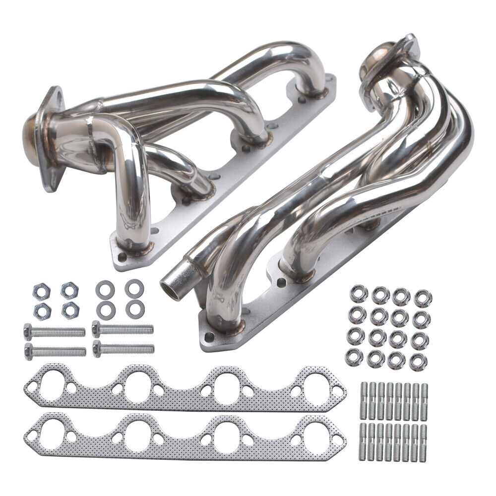 Shorty Stainless Exhaust Manifold Headers for Ford F150 F250 Bronco 87-96 5.8L