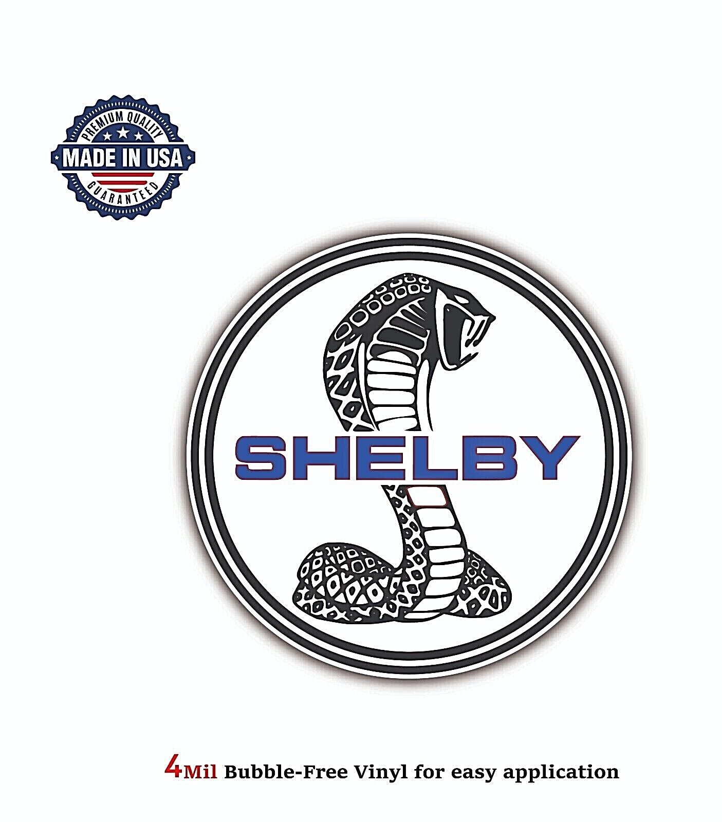 SHELBY COBRA FORD VINYL DECAL STICKER CAR TRUCK BUMPER 4MIL BUBBLE FREE US MADE