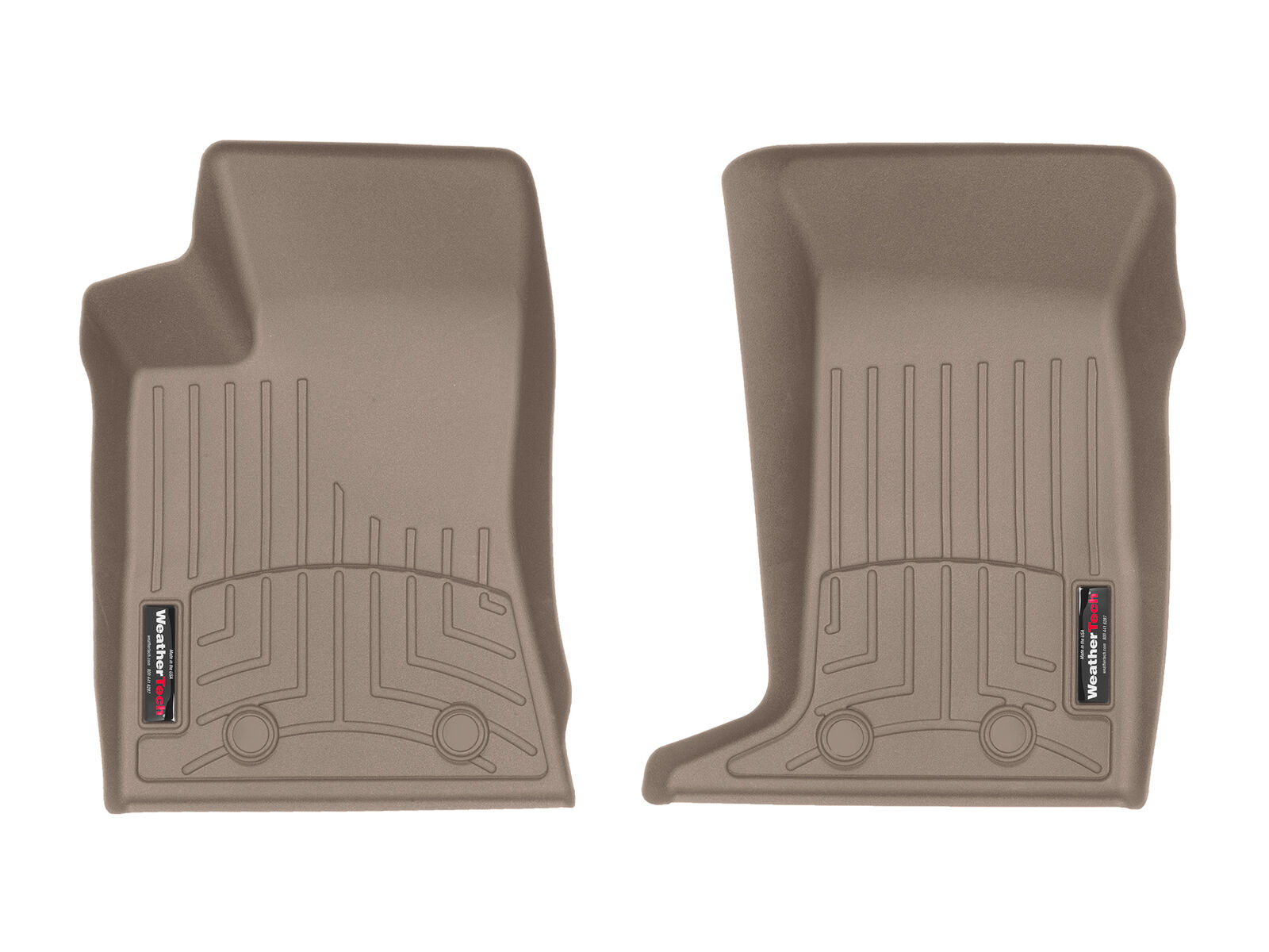 WeatherTech FloorLiner for Cadillac STS/STS-V w/AWD- 2005-2011 - 1st Row - Tan