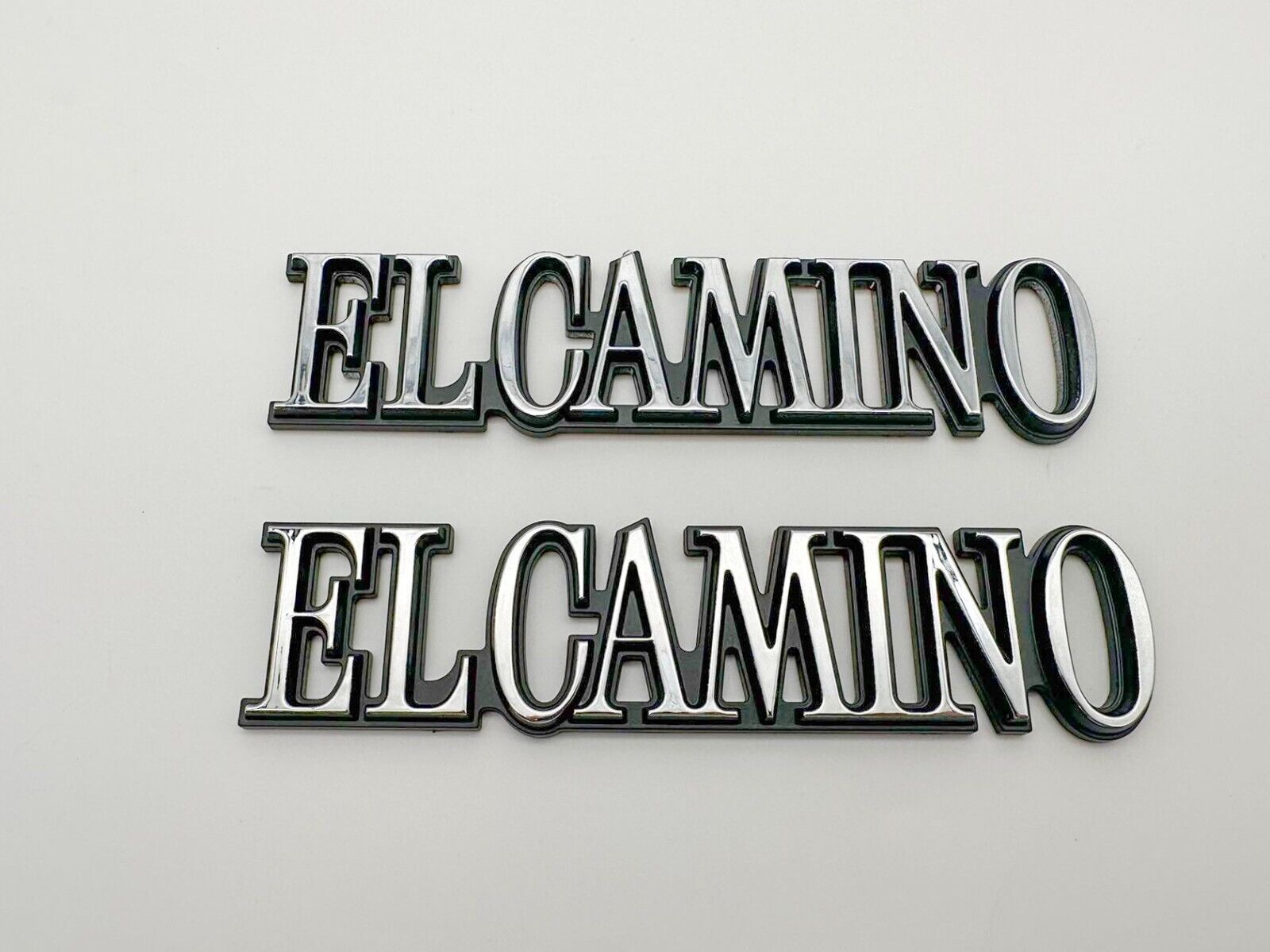 2pcs Fits 1978-1987 Chevy El Camino Quarter Panel Emblems Badges Chrome