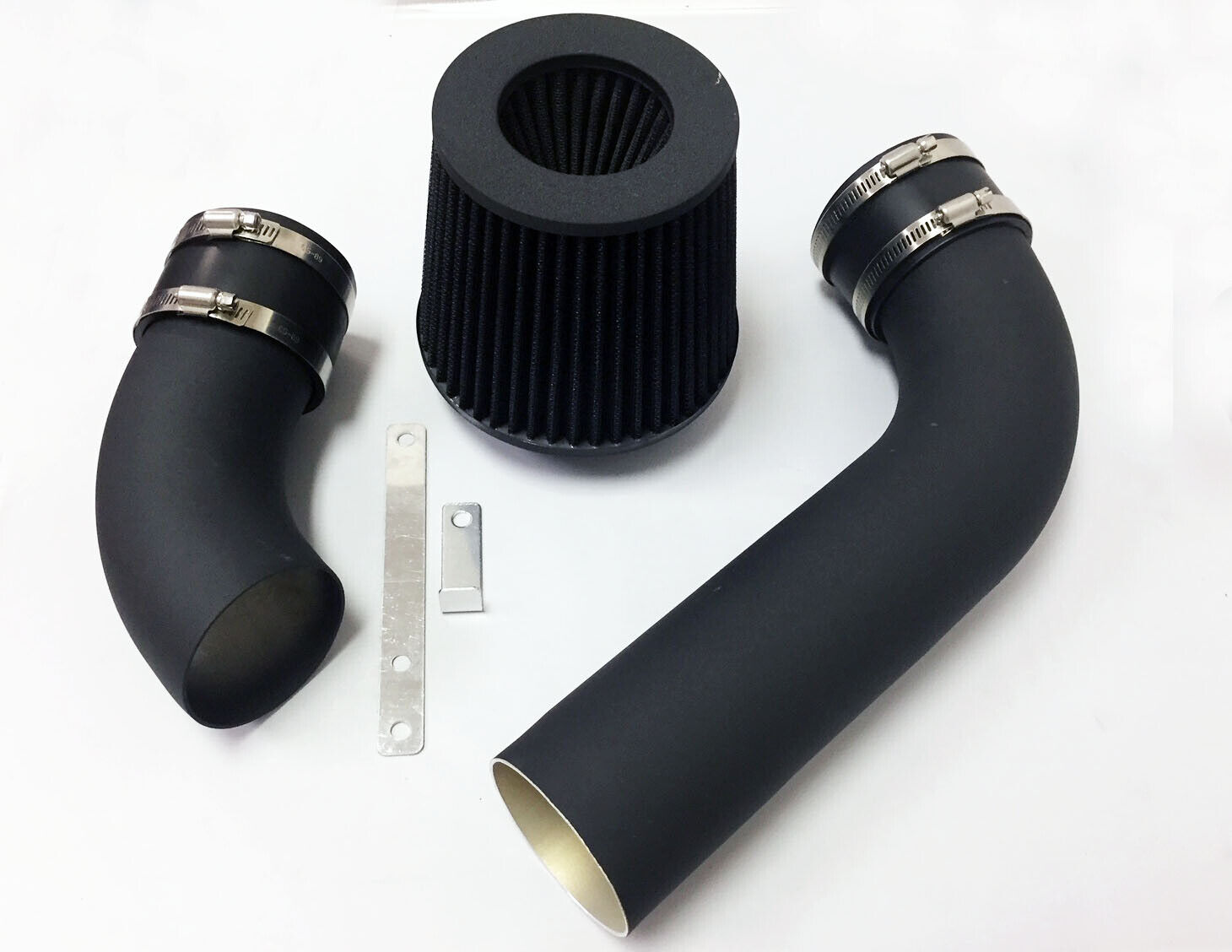 All BLACK COATED 2pc cold Air Intake Kit For 1994-1997 Pontiac Firebird 5.7L V8