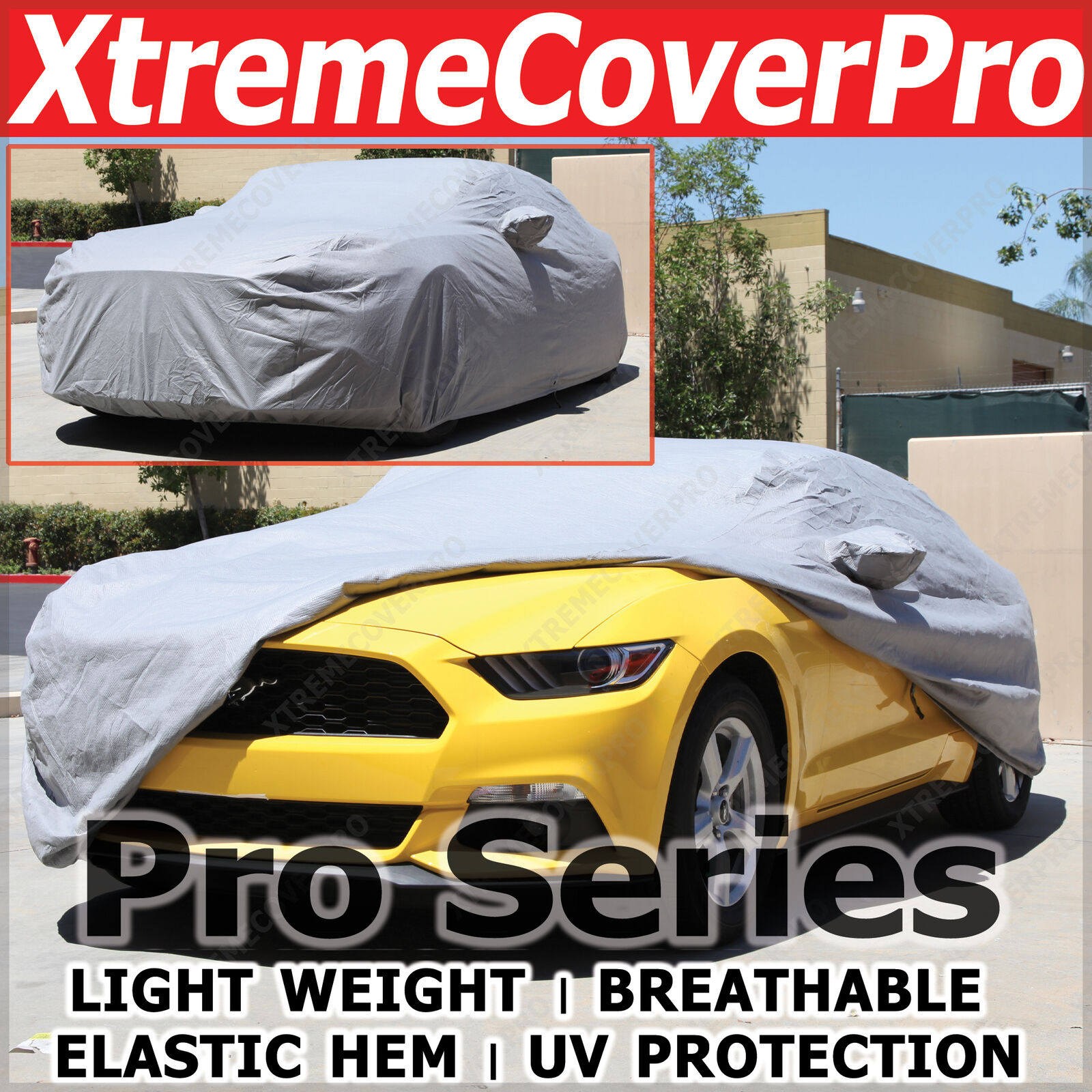 2014 Ford MUSTANG Shelby GT500 Convertible Breathable Car Cover w/ Mirror Pocket