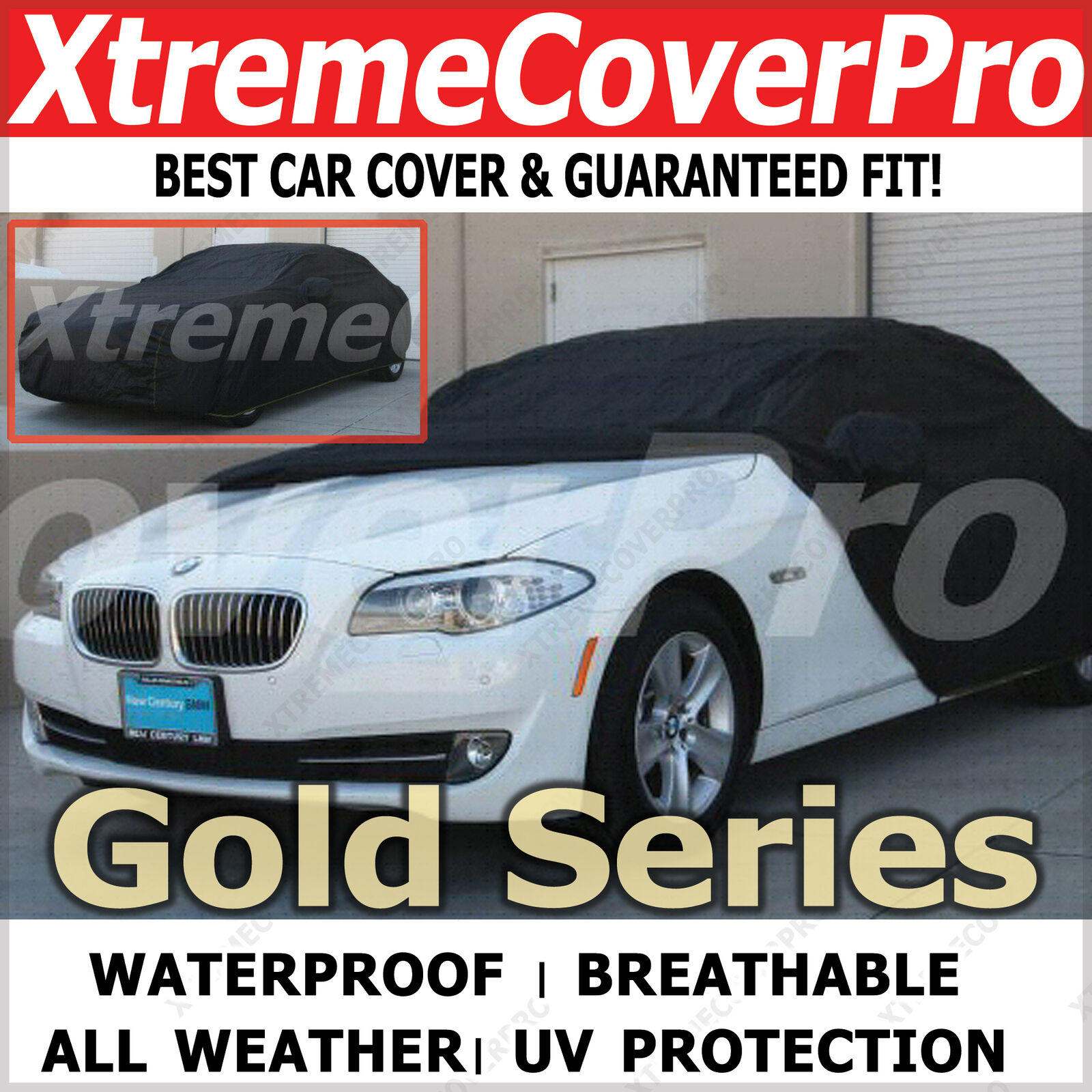 2011 2012 2013 BMW 528i 535i 550i M5 Waterproof Car Cover w/MirrorPocket