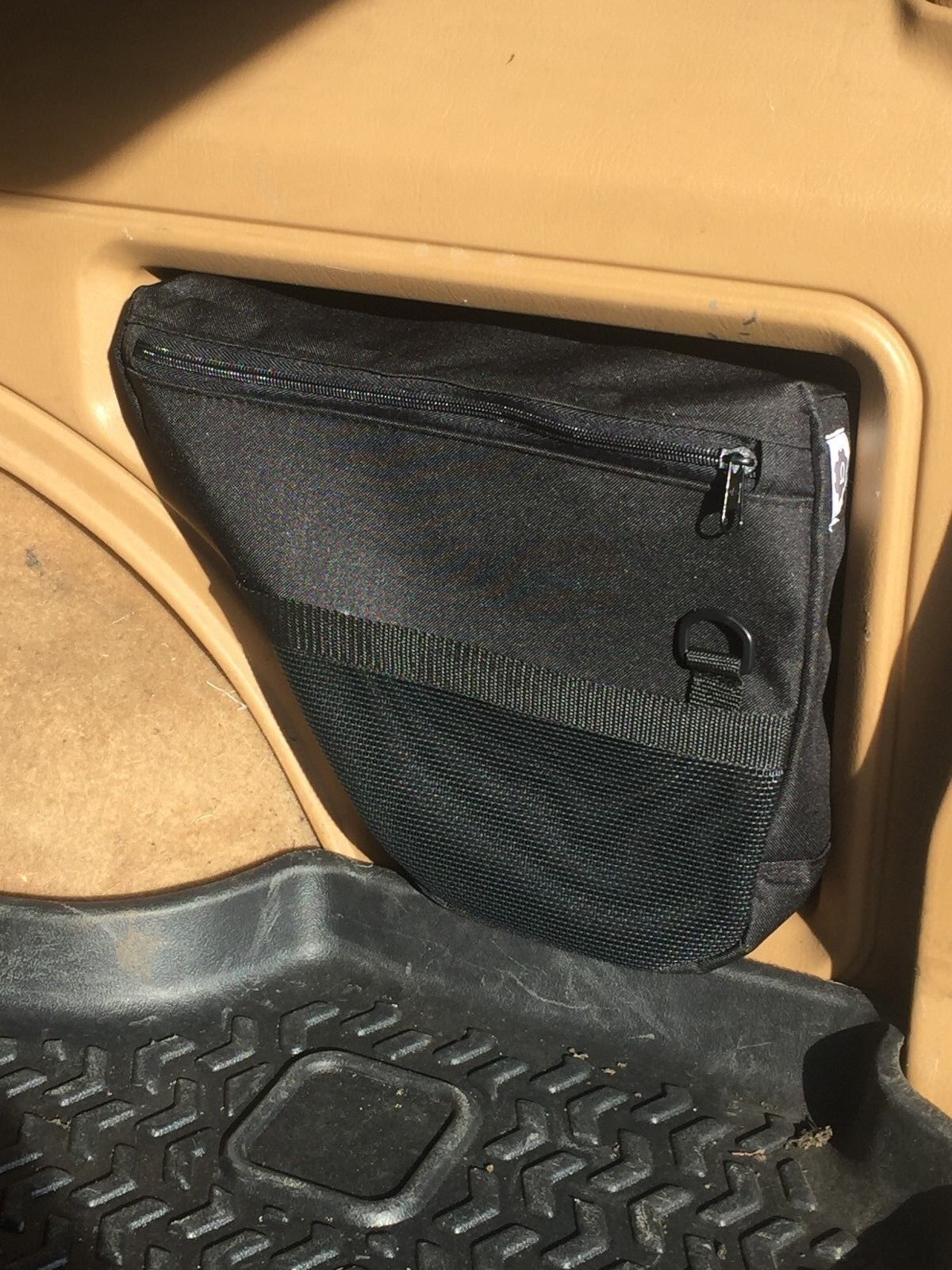 Jeep Cherokee XJ rear storage bag- Black
