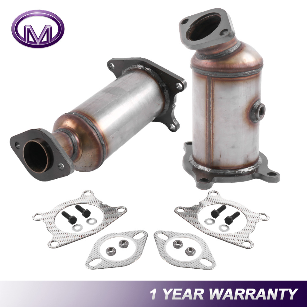 Pair Front +Rear Exhaust Manifold Catalytic Converter For 2007-10 FORD Edge 3.5L