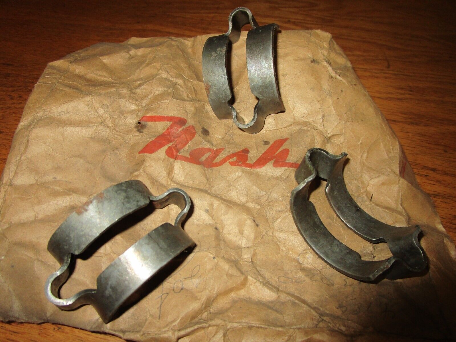 3 NOS Exhaust Pipe Clamps 1950 1951 1952 1953 1954 Nash Rambler & Statesman