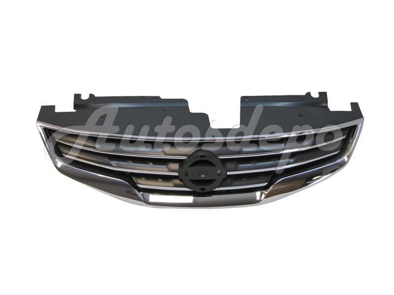 For 2010-2012 ALTIMA SEDAN GRILLE CHROME SHELL WITH PAINTED DARK GRAY INSERT