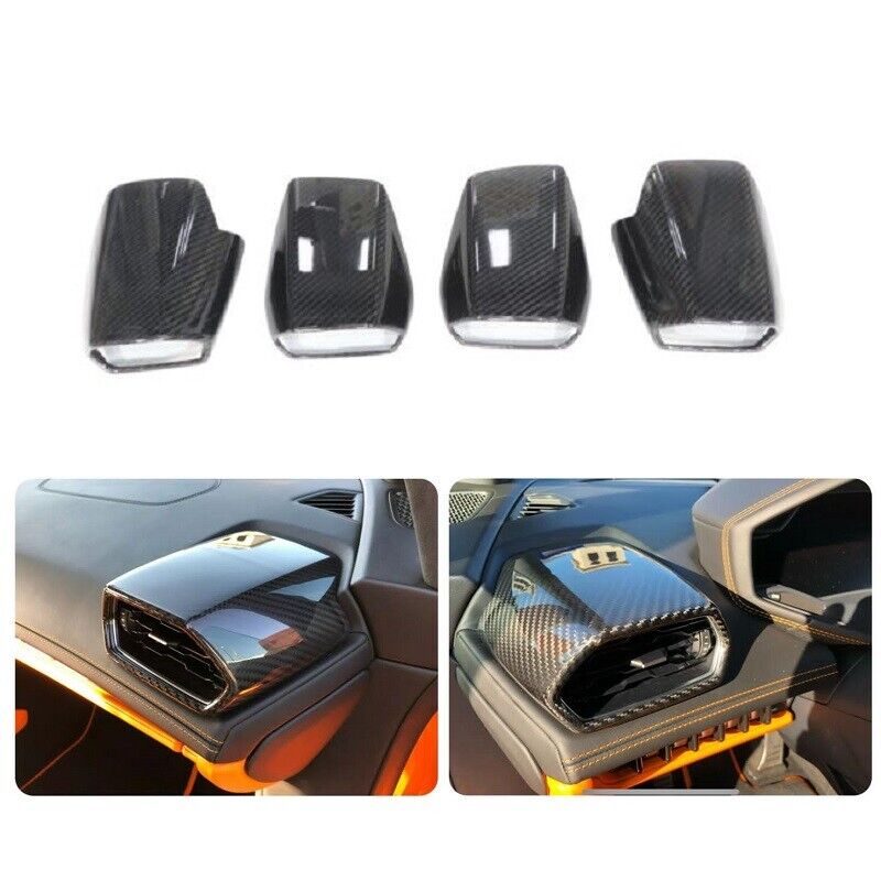 Carbon Fiber Car AC Outlet Air Vent Trims for Lamborghini Huracan Lp610 LP580