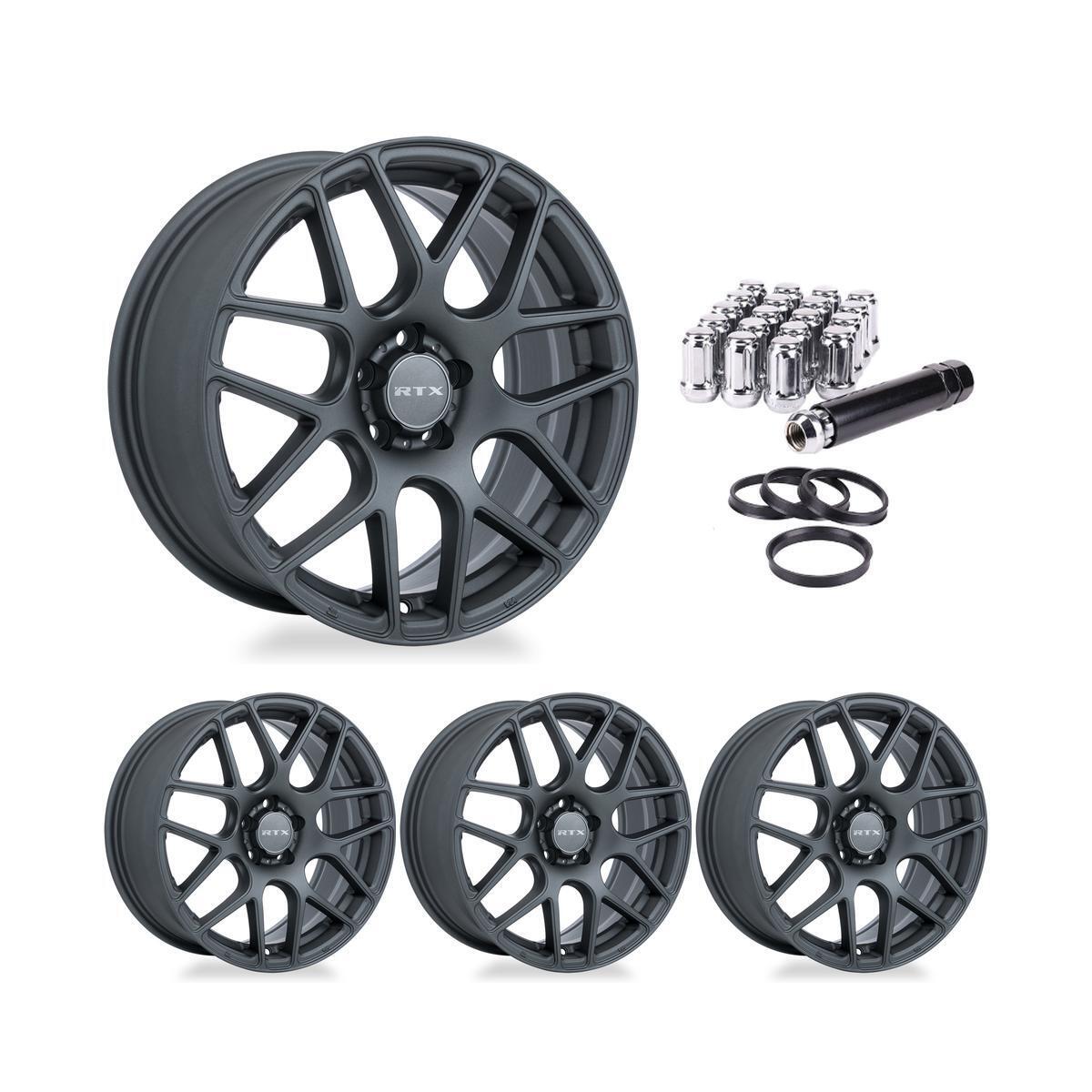 Wheel Rims Set with Chrome Lug Nuts Kit for 87-96 Chevrolet Corsica P889393 16 i