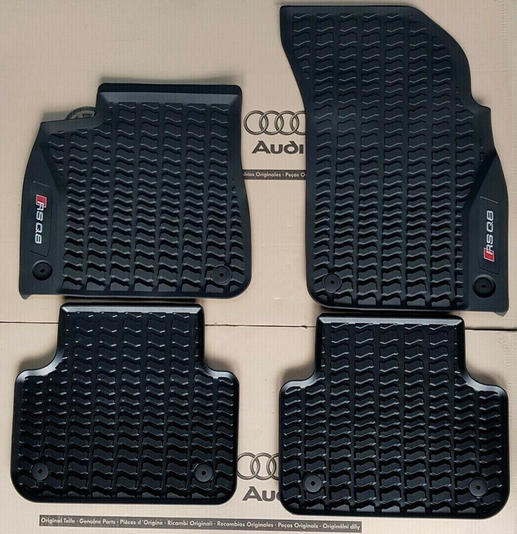 Original Audi RSQ8 Rubber Floor Mats Q8 SQ8 (until 07/19)All-Weather Carpets LHD