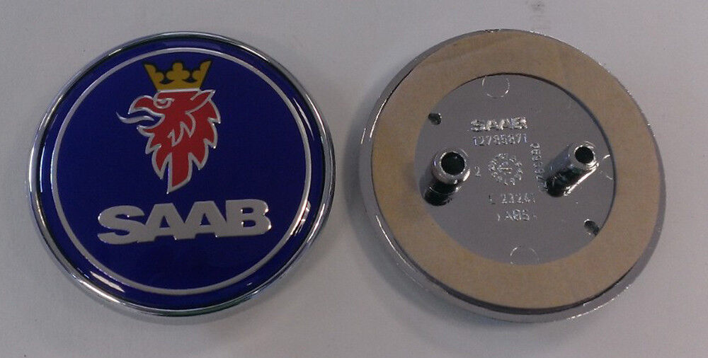 Saab 9-3 93 rear trunk Emblem Original SAAB 12785871 12769690 _