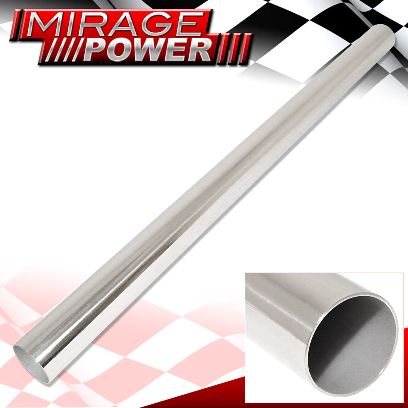 T304 Stainless Steel 14Gauge Downpipe Exhaust 3.5Inch Od 4Ft Long For Mitsubishi