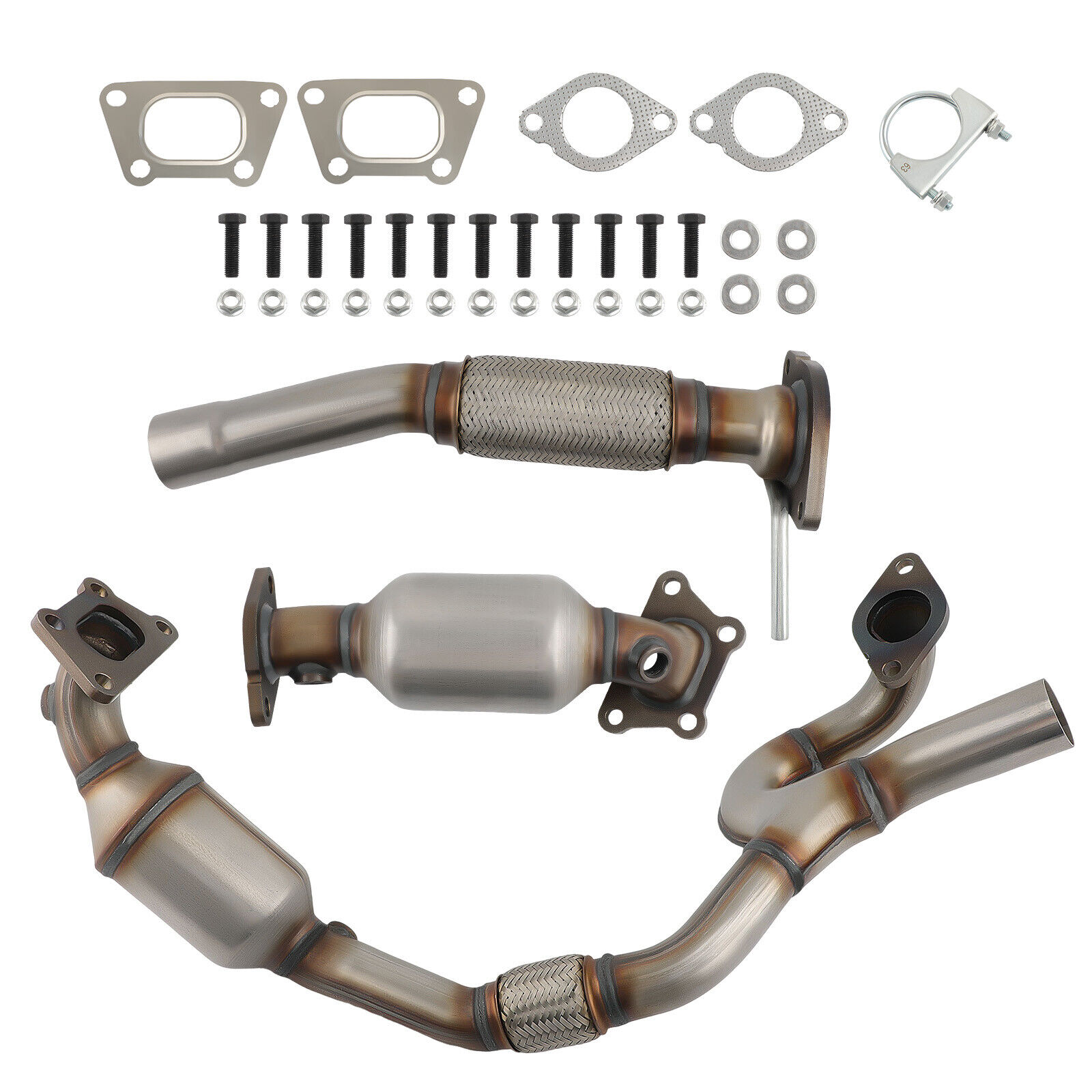 Exhaust Catalytic Converters Set for Cadillac SRX 3.0L V6 2010-2011 Front & Rear