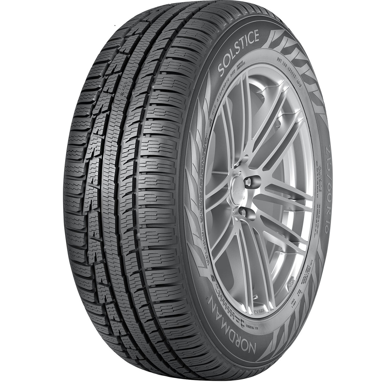 1 New Nokian Nordman Solstice Asymmetrical  - 215/45r17 Tires 2154517 215 45 17