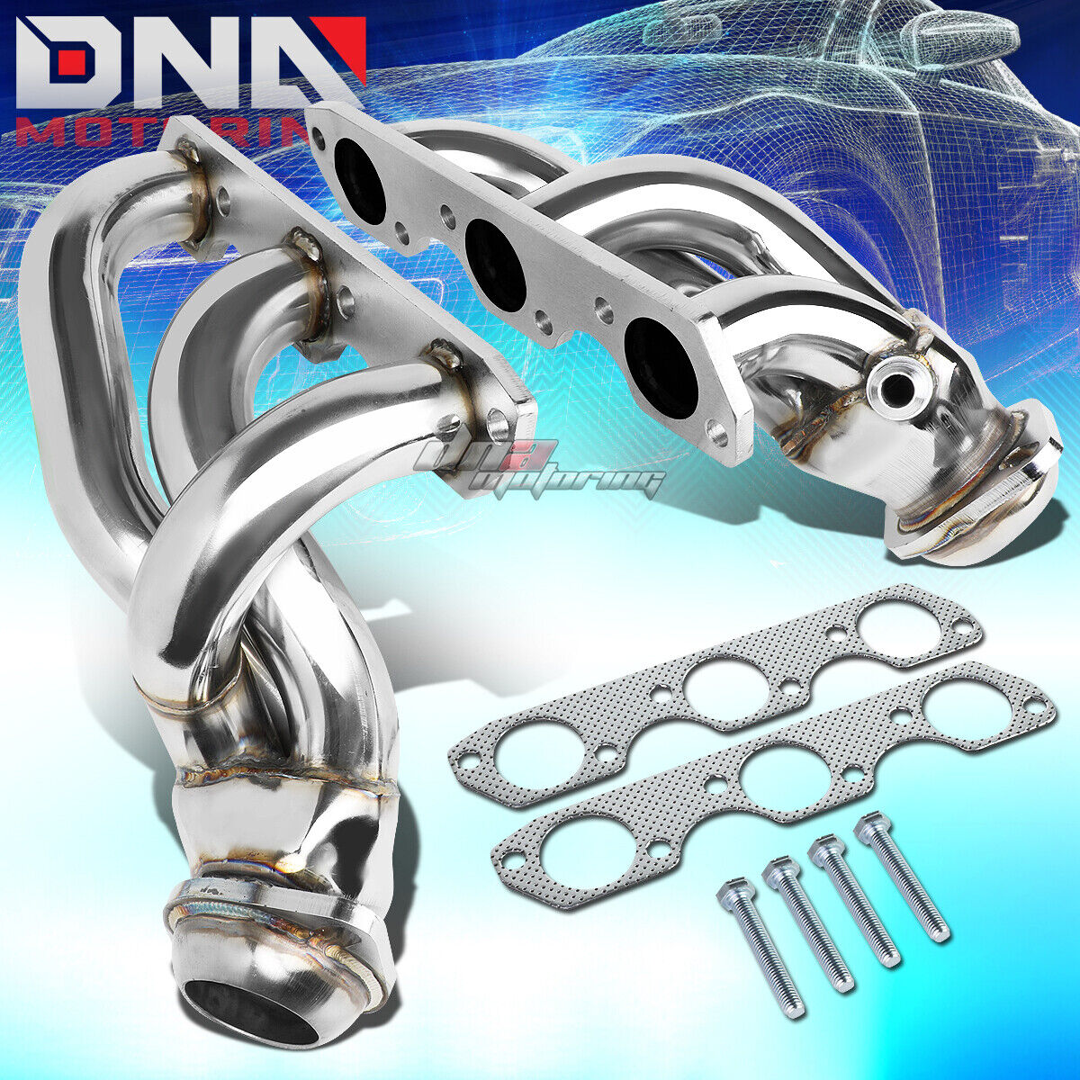 FOR 99-04 FORD MUSTANG 3.8/3.9L V6 T-304 STAINLESS STEEL HEADER/EXHAUST/MANIFOLD