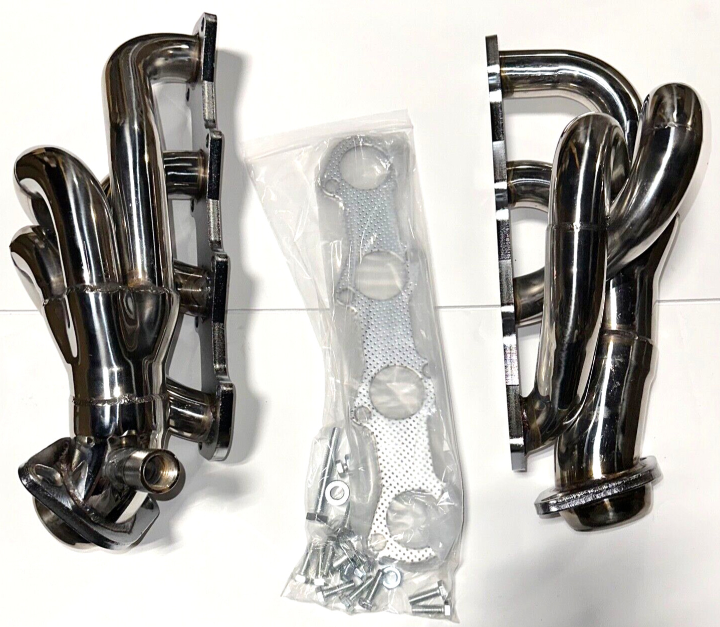 1997-03 Ford F150 F250 Expedition 4.6L V8 Stainless Steel Shorty Exhaust Headers