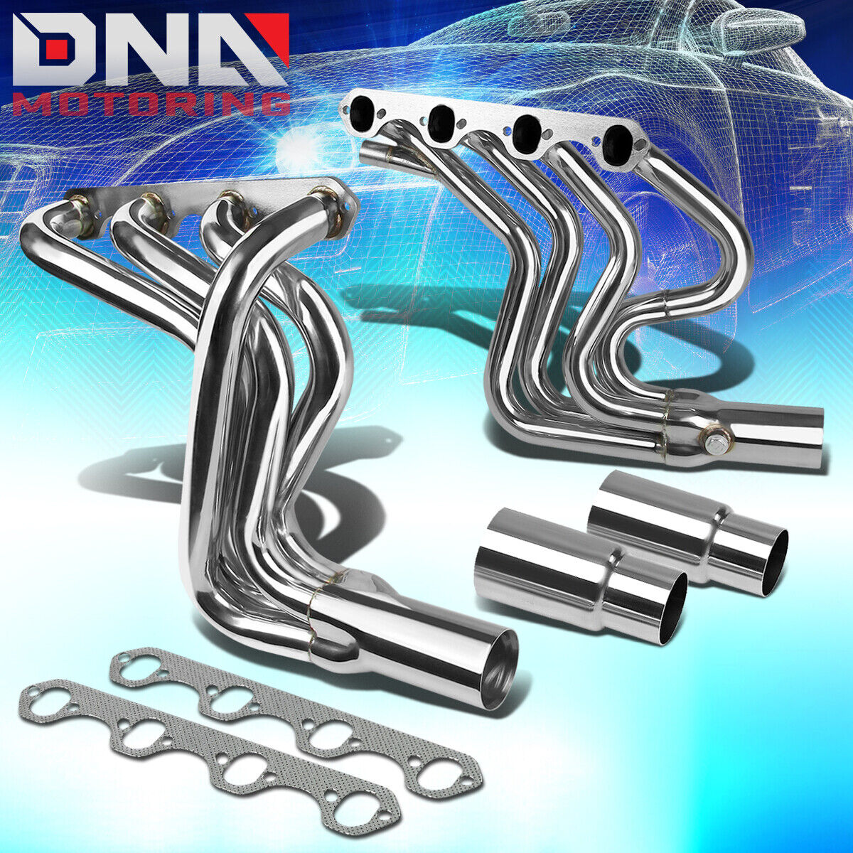 STAINLESS STEEL HEADER FOR 87-96 F150/F250/BRONCO 5.8 V8 PICKUP EXHAUST/MANIFOLD