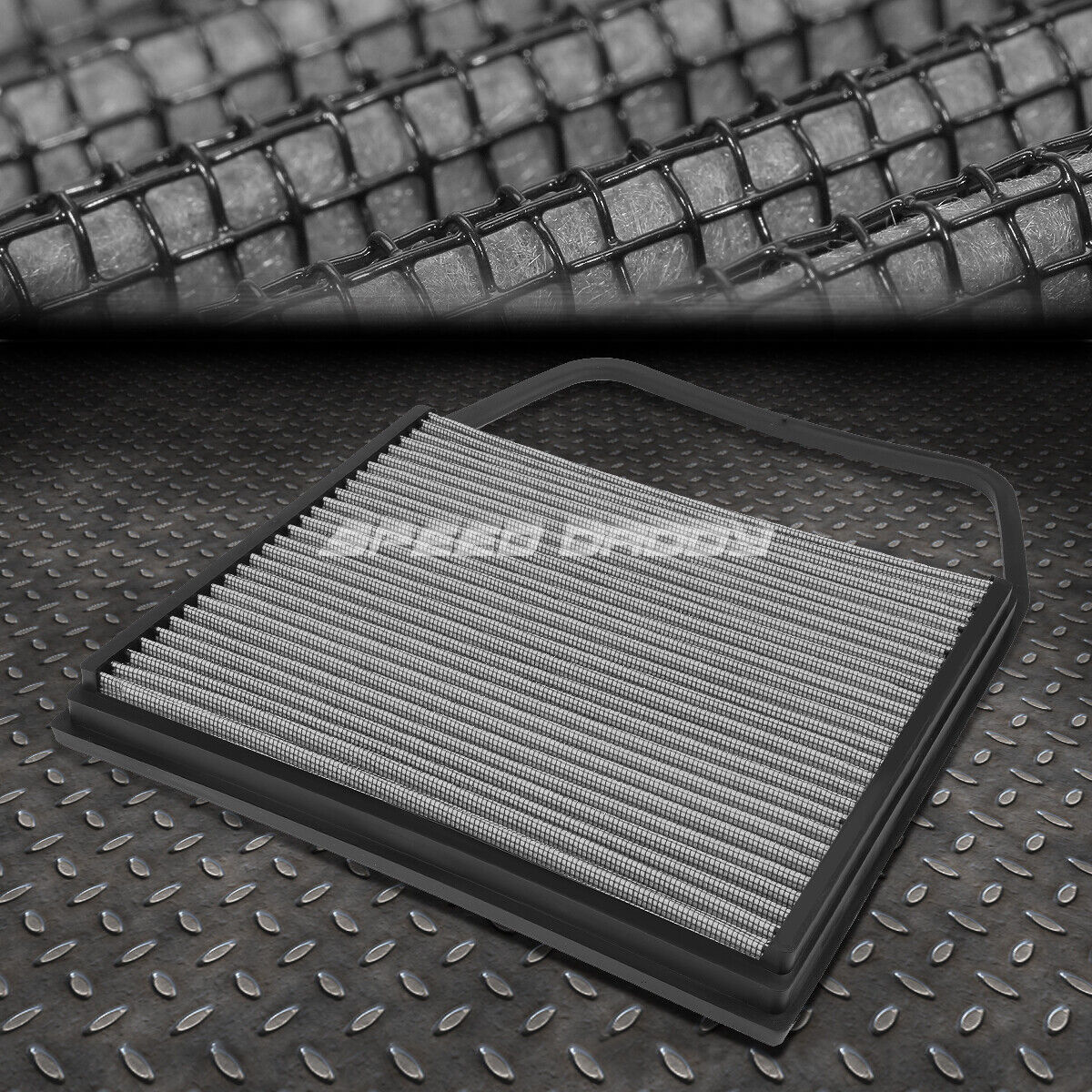 FOR 09-16 BMW Z4 10-14 X6M SILVER REUSABLE/WASHABLE DROP IN AIR FILTER PANEL