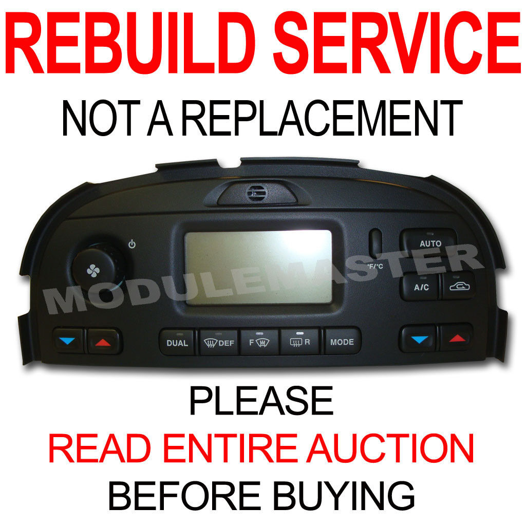 Rebuild Repair of 02 03 04 05 06 07 08 Jaguar SType XType Climate Control No Nav