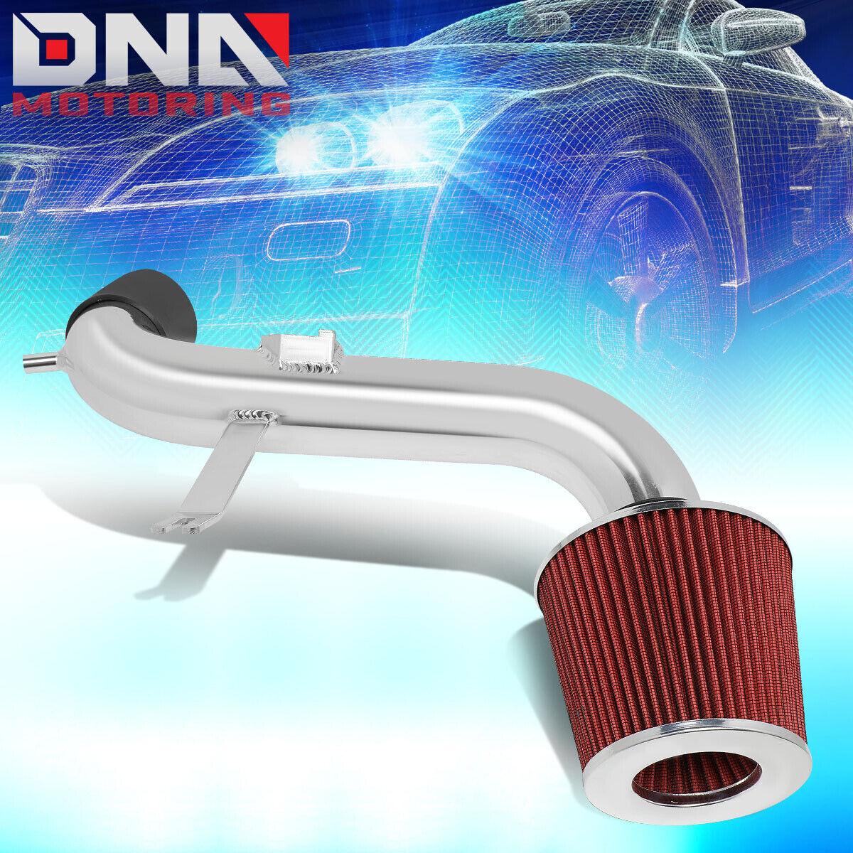 FOR 2001-2005 LEXUS IS300 3.0L HIGH FLOW SHORT RAM AIR INTAKE SYSTEM+RED FILTER