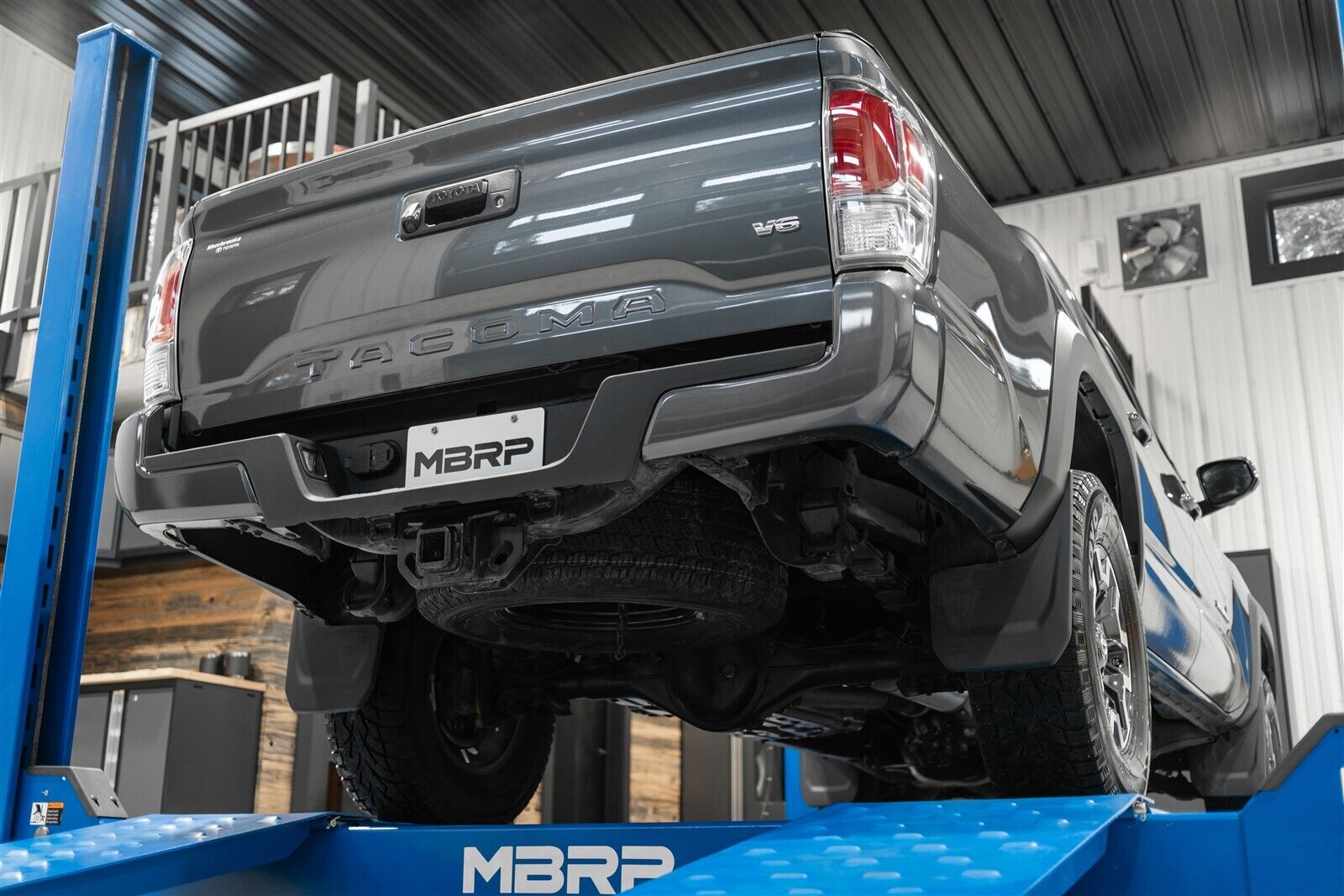 MBRP Armor Lite Catback Exhaust Turn Down Exit for 2016-2023 Toyota Tacoma 3.5L