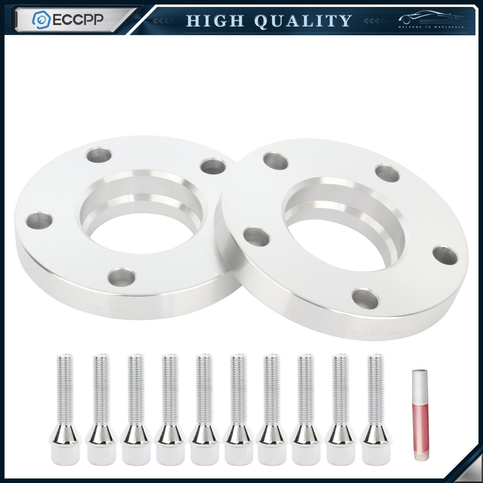 ECCPP (2) 20mm Hubcentric Wheel Spacers 5x120 12x1.5 For BMW 325i 325xi 328i M3