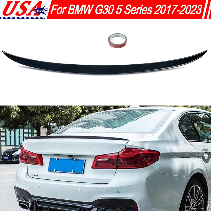 M5 Style Rear Trunk Spoiler Wing Lip For BMW G30 5 Series 2017-2023 Gloss Black