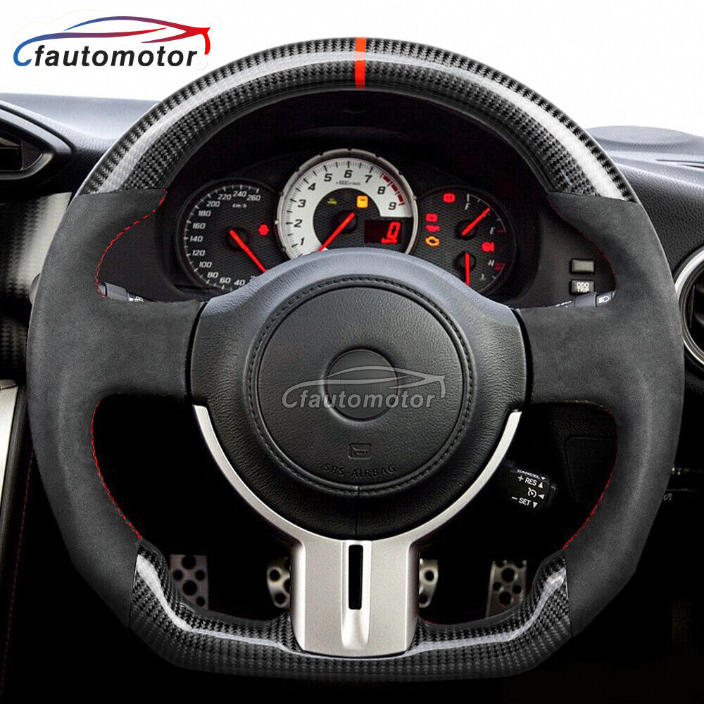 Real Carbon Fiber Steering Wheel for 2013-2016 SCION FR-S BRZ (Fits: Scion FR-S)