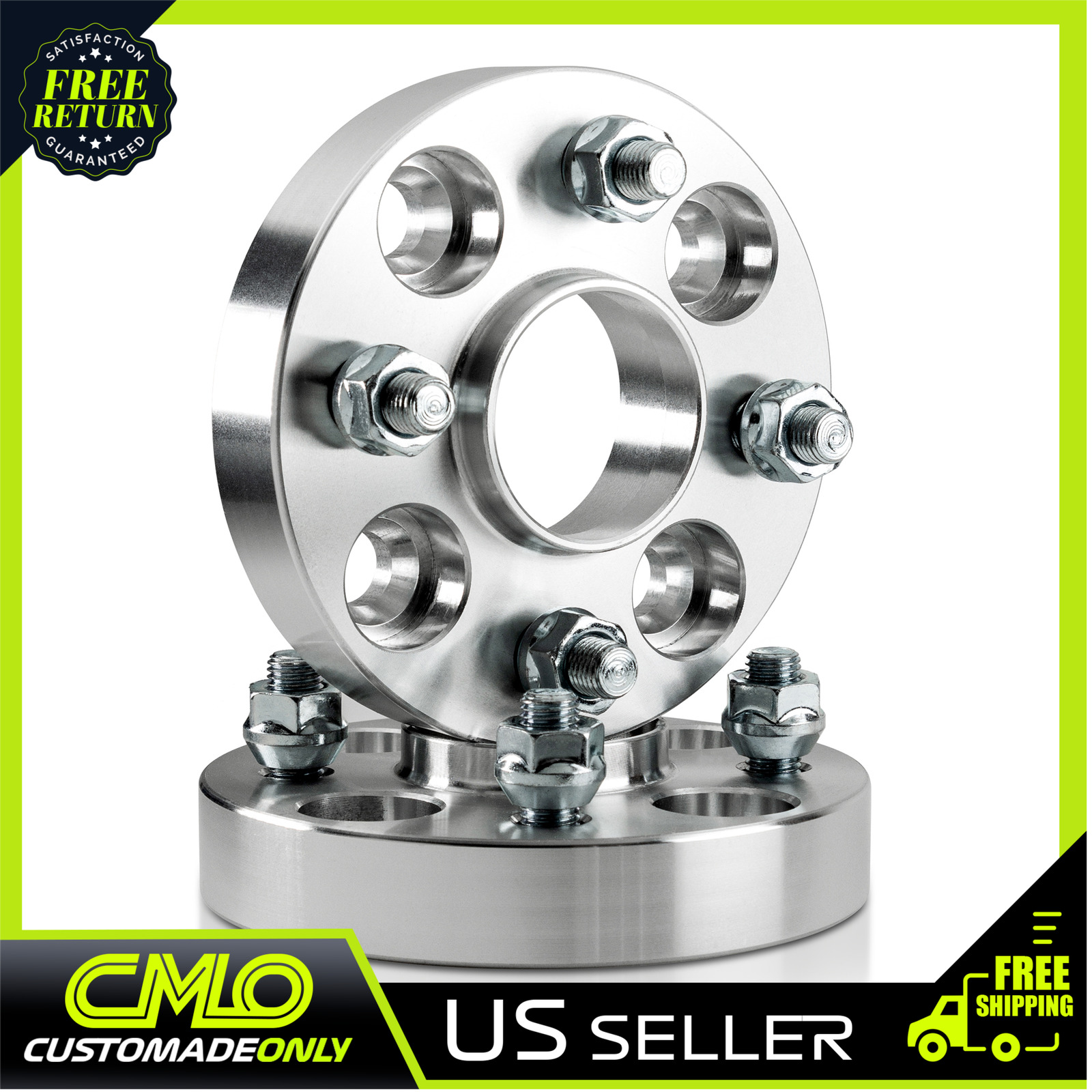 2) 25mm Hubcentric Wheel Spacers 4x100 For Corolla MR-S iQ xA xB Fiat 124 Spider