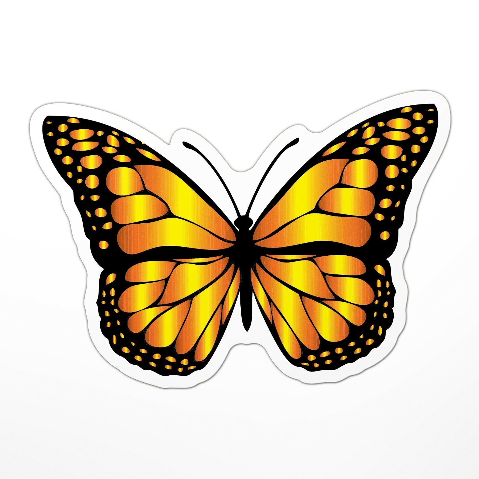 (090item#) Monarch Butterfly Decal/Sticker (cute, beautiful) (4 sizes)