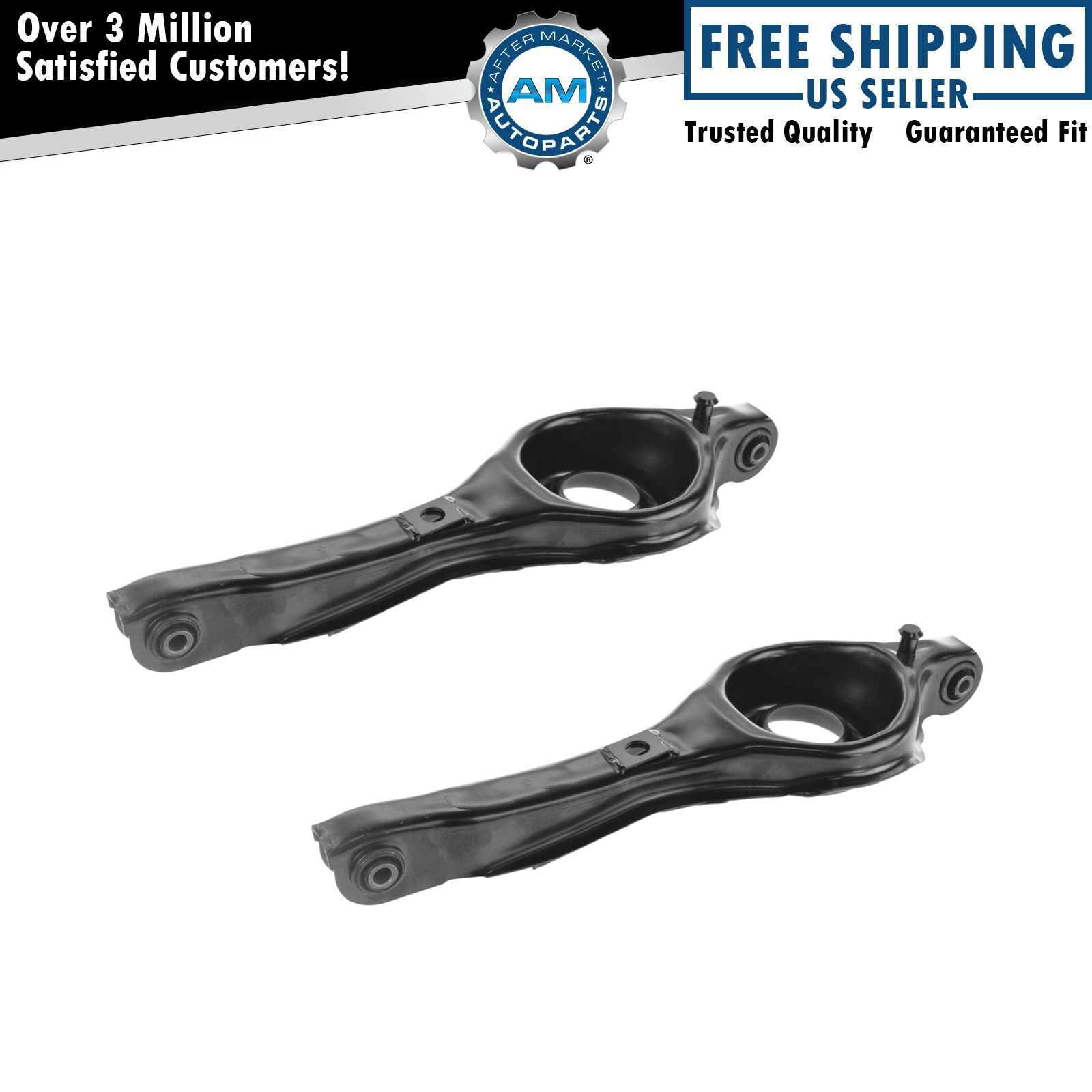Rear Lower Rearward Locating Control Arm Driver Passenger Pair for Ford Focus