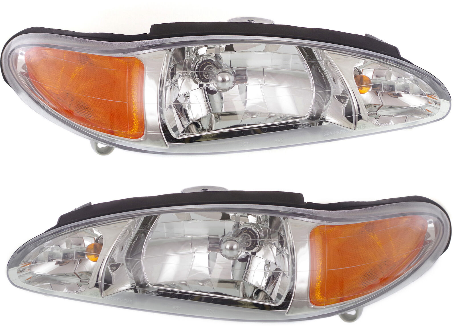 Halogen Headlight Set For 1997-2002 Ford Escort 97-99 Tracer Left and Right Pair