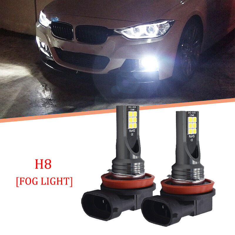 2X Super White LED Fog Light Bulbs For BMW 320i 328i 335i 525i 528i 535i xDrive