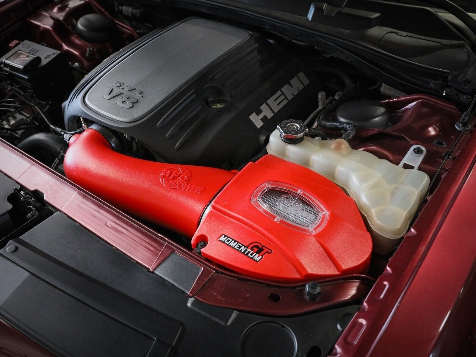 aFe Momentum Red Edition Cold Air Intake for 2011-2023 Challenger Charger 5.7L