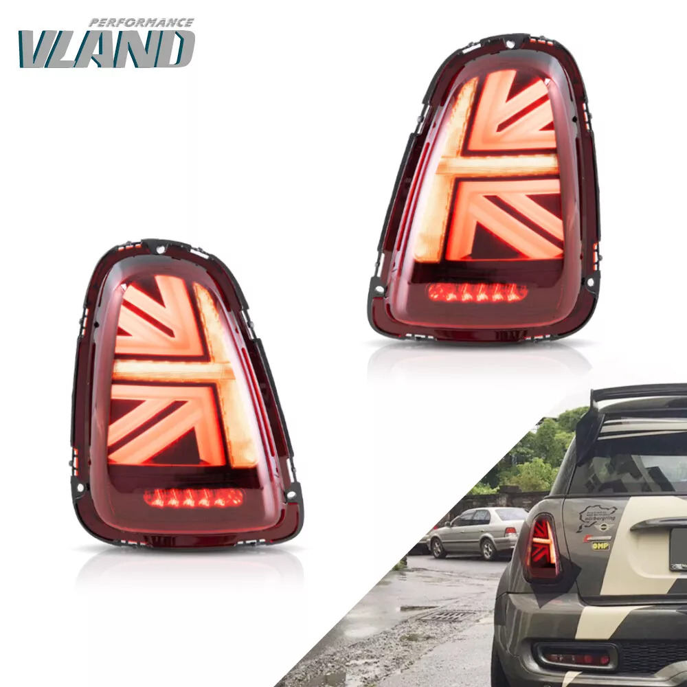 VLAND Red LED Tail Lights For 2007-2013 Mini Cooper S R56 R57 R58 R59 Rear Lamps