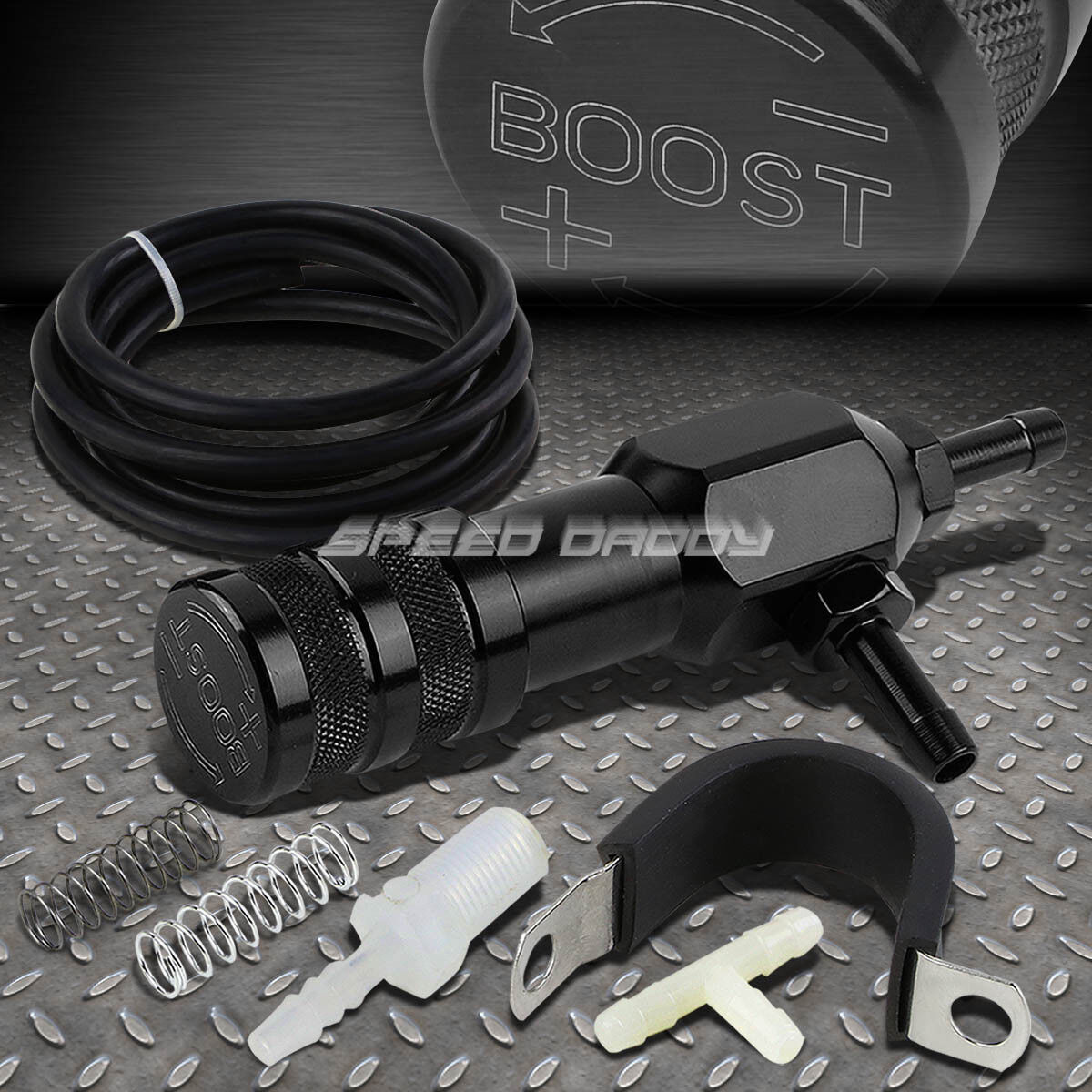 30PSI ANODIZED ADJUSTABLE MANUAL TURBO CHARGER CLOSE-LOOP BOOST CONTROLLER BLACK