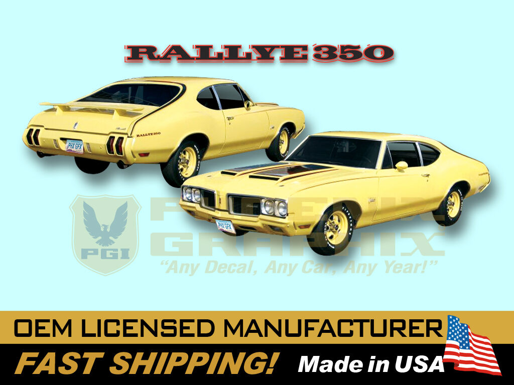 1970 Oldsmobile Cutlass Rallye 350 Decals & Stripes Kit