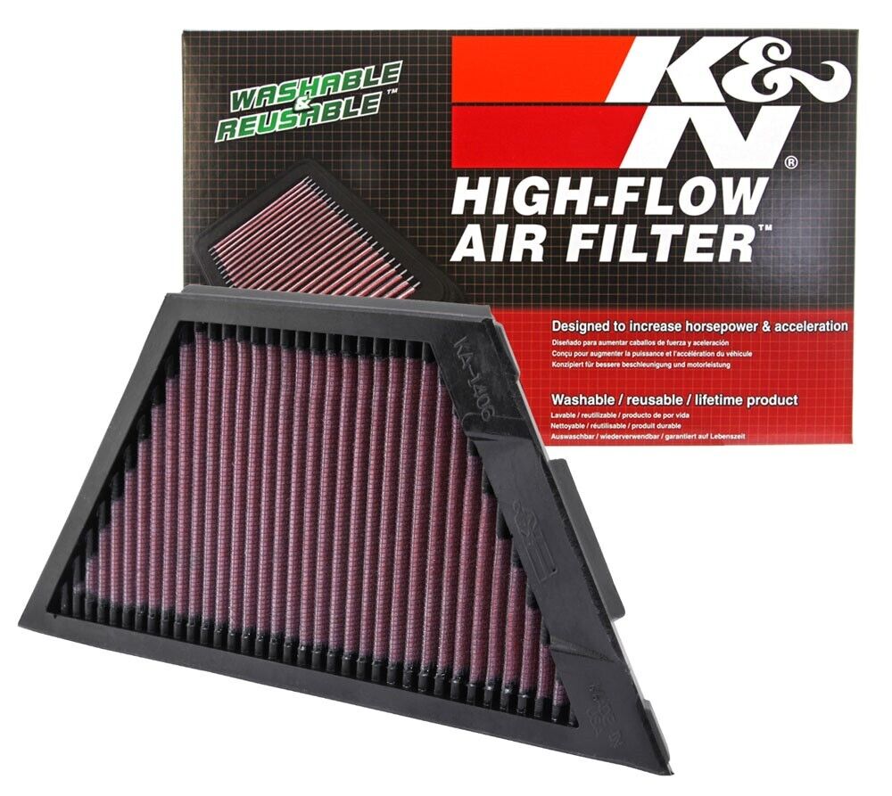 K&N Air Intake Filter KA-1406 For 06-14 Kawasaki ZX14R ZZR1400 ZG1400 1400GTR