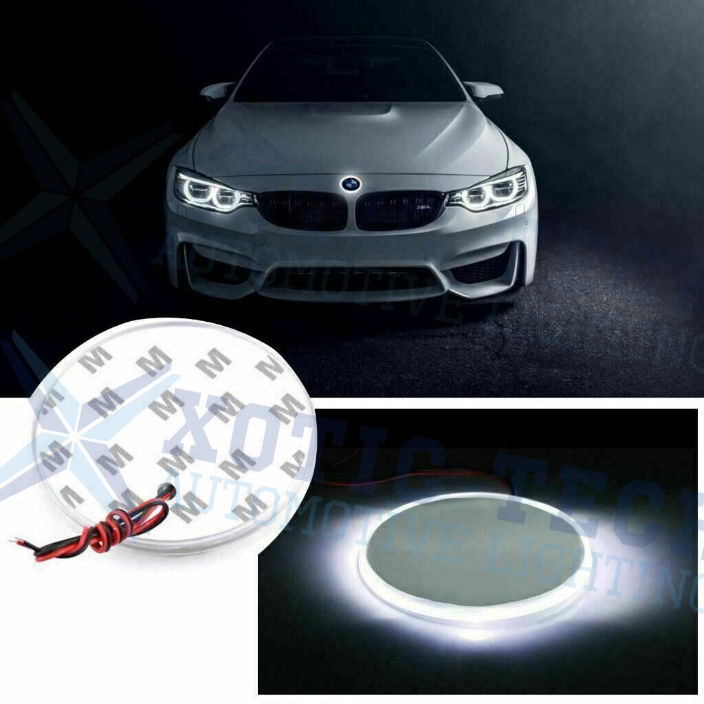 1x 82mm Emblem LED White Background Logo Light for BMW 3 4 5 6 7 X M Z Series