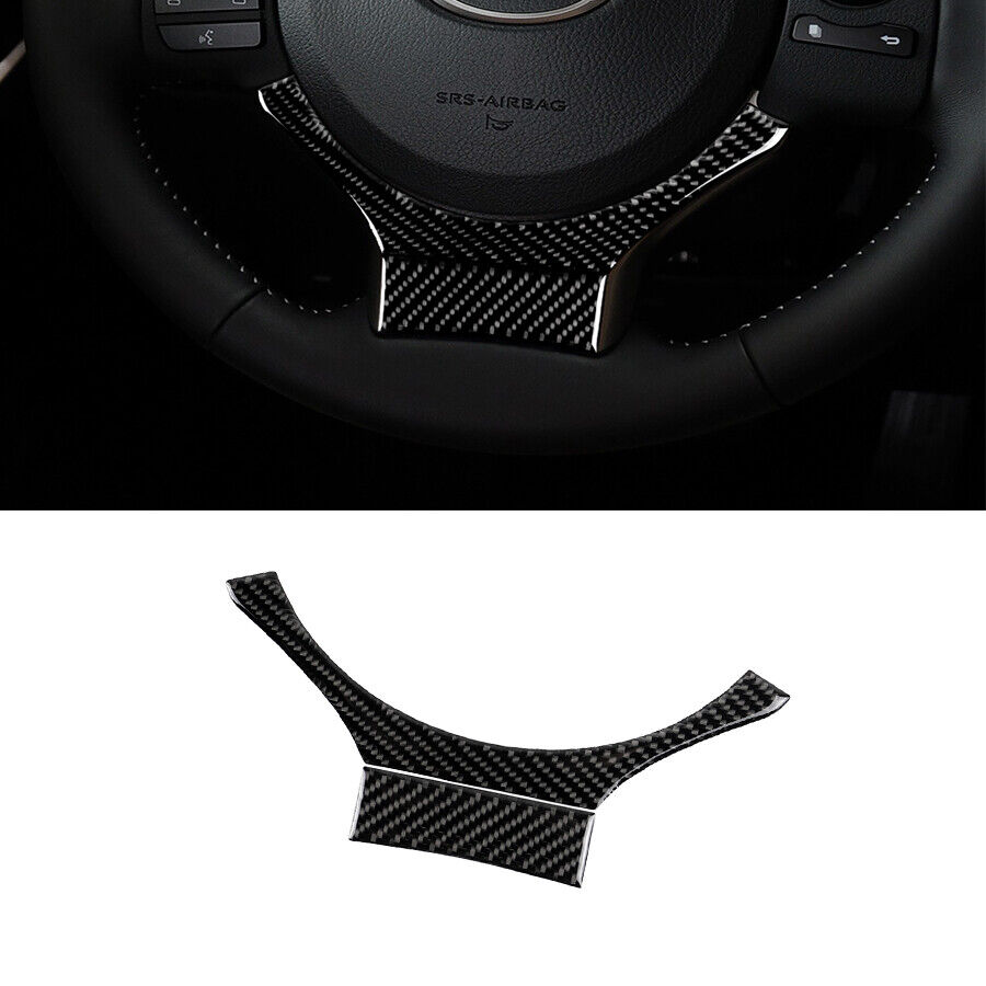 For LEXUS IS250 IS300 IS350 2014-2018 Carbon Fiber Steering Wheel Cover Trim