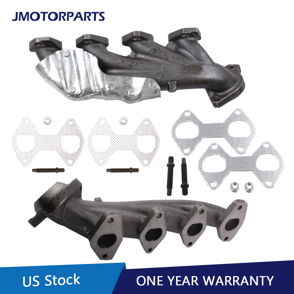 Exhaust Manifold w/Gasket For Ford F150 Expedition Lincoln Mark LT Left & Right